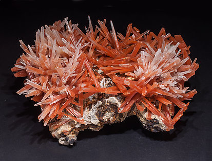 Quartz (variety red quartz) with Quartz. Rear