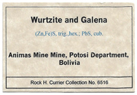 Wurtzita con Galena