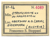 Strontianite with Magnesite