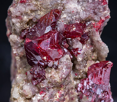 Cinnabar with Quartz. 