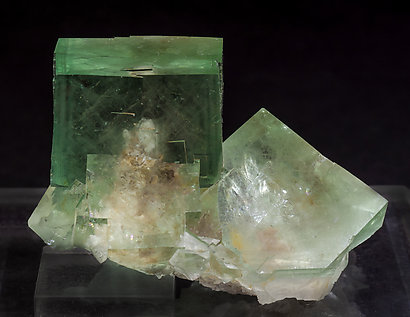 Fluorite with inclusions. Rear