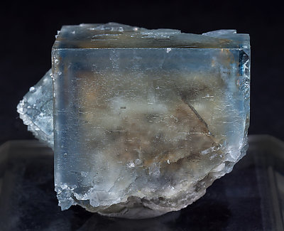 Fluorite with Quartz. Front