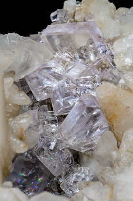 Fluorite with Calcite. 