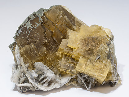 Fluorite with Baryte. Side