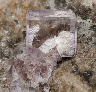 Fluorite with Quartz. 