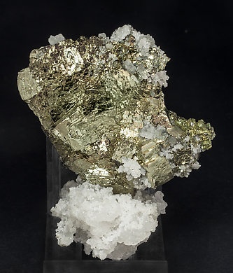 Pyrite with Quartz. Side