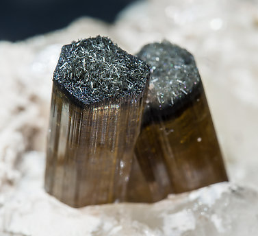 Elbaite-Schorl Series with Quartz and Feldspar. 