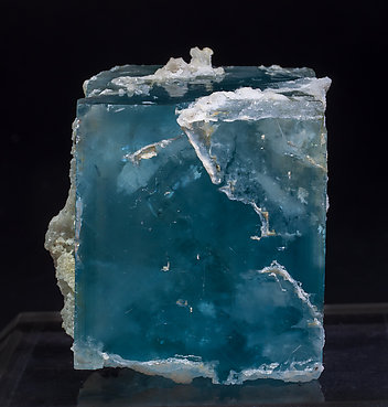 Fluorite with Quartz. Side