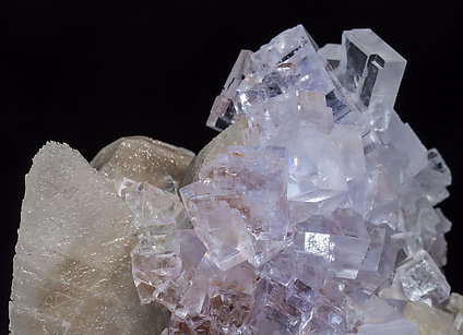 Fluorite with Calcite. 