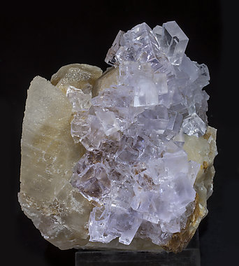 Fluorite with Calcite. 