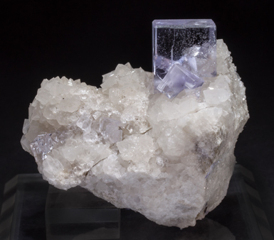 Fluorite with Quartz. Rear