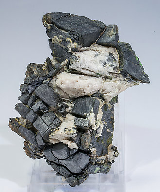 Ullmannite (As-bearing) with Calcite. 