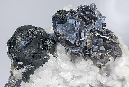 Galena with Sphalerite, Quartz and Fluorite. 