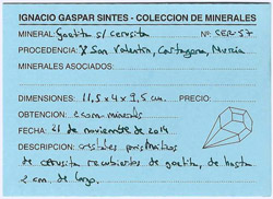 Goethite perimorphic Cerussite after Anglesite