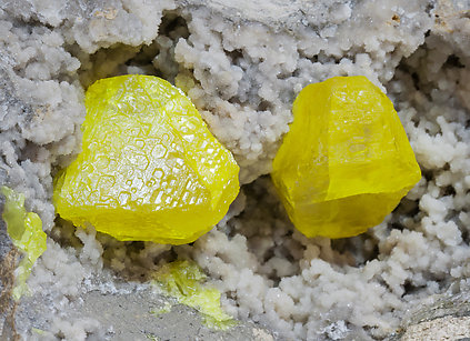 Sulphur with Calcite. 