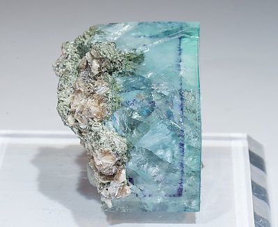 Fluorite with Muscovite. Side