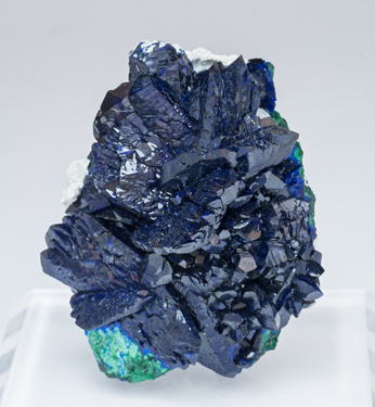 Azurite with Malachite. Front