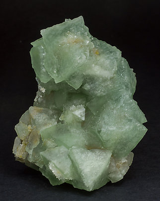 Fluorite with Quartz. Front