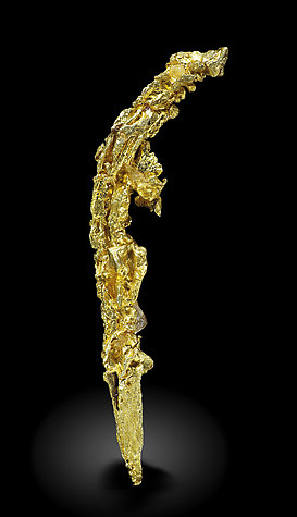 Gold (spinel twin). Front / Photo: Joaquim Calln