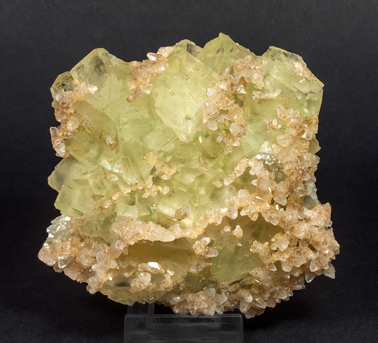 Fluorite with Calcite. 