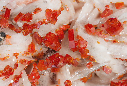 Vanadinite with Baryte. 