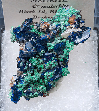 Azurite with Malachite. 