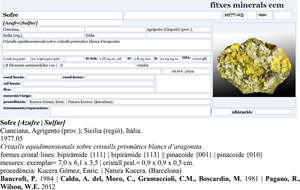 Sulphur with Aragonite