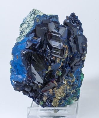 Azurite with Malachite. Side