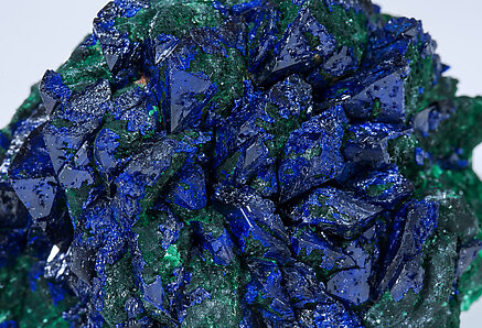 Azurite with Malachite. 