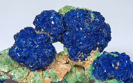 Azurite with Malachite. 