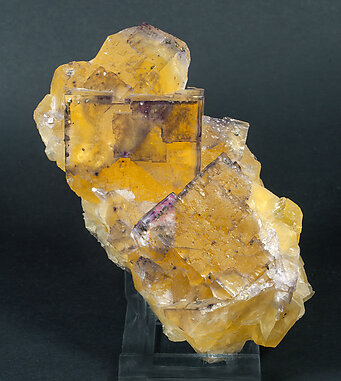 Fluorite with Chalcopyrite. 