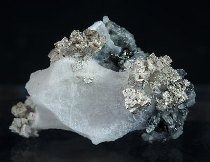 Silver on Calcite. 