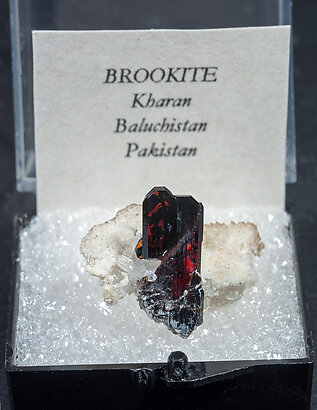 Brookite with Quartz. 