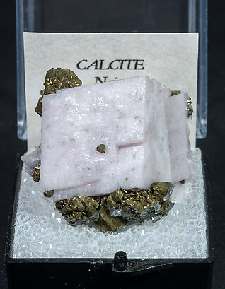 Calcite with Pyrite. Front