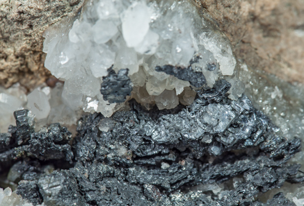 Nagygite with Quartz. 