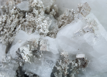 Silver with Calcite. 