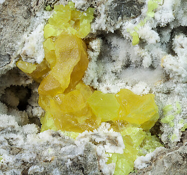 Sulphur with Calcite. 