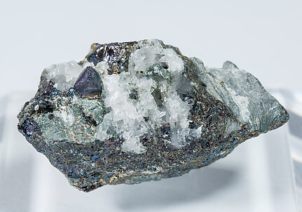 Bornite with Quartz. 