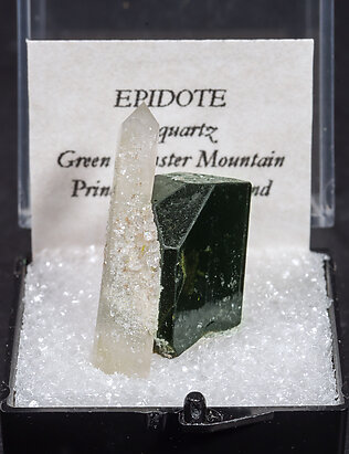 Epidote with Quartz. Front