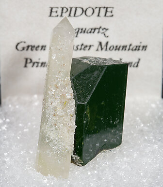 Epidote with Quartz. Front