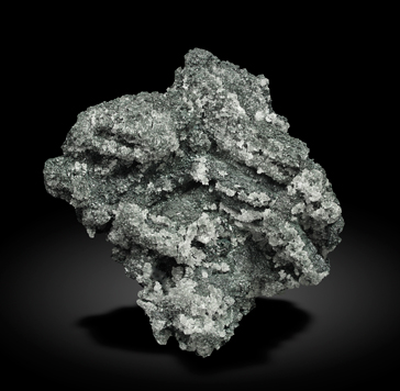 Acanthite after Polybasite. Rear / Photo: Joaquim Calln