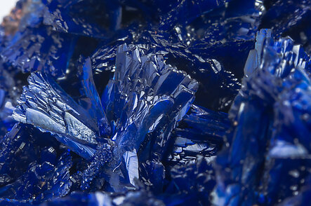 Azurite with Quartz. 