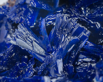 Azurite with Quartz. 