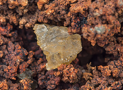 Copper with Fluorite. 