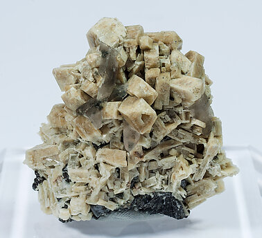 Magnetite (variety Ti-bearing) with Microcline and Quartz. Rear