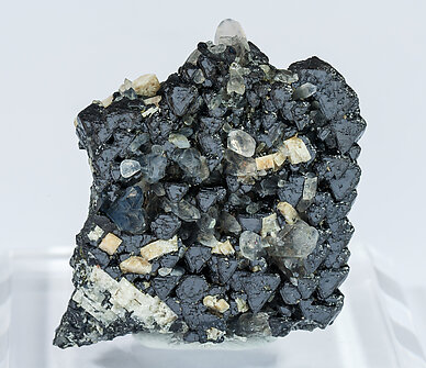 Magnetite (variety Ti-bearing) with Microcline and Quartz. Rear