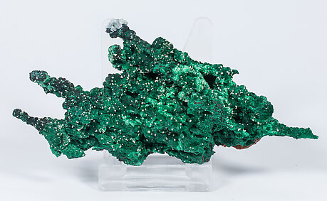 Malachite with Calcite and Cerussite. Side