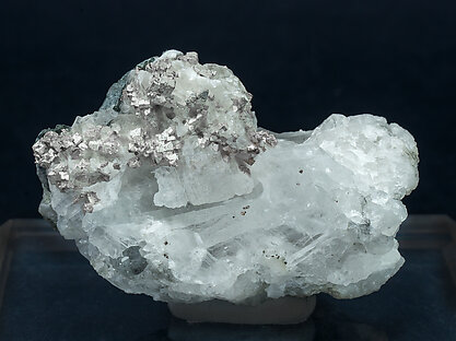 Silver with Gypsum and Calcite. 