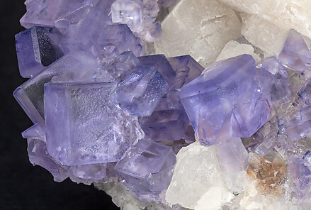 Fluorite with Calcite. 