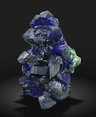 Azurite with Malachite. Front / Photo: Joaquim Calln